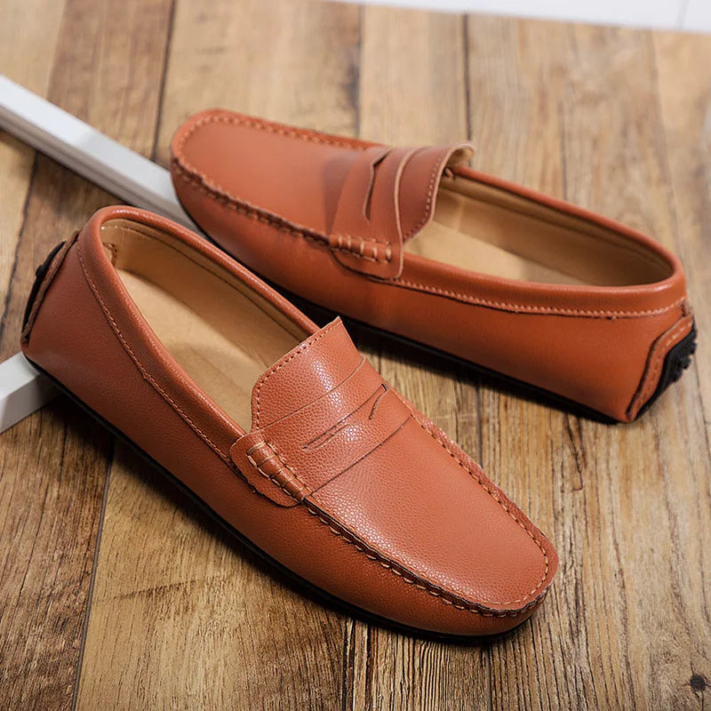 Mocassini estivi in pelle casual