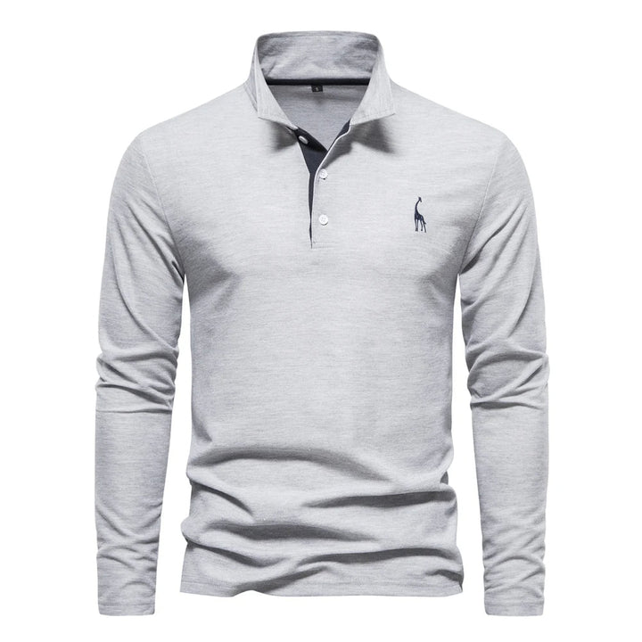 Polo casual a maniche lunghe
