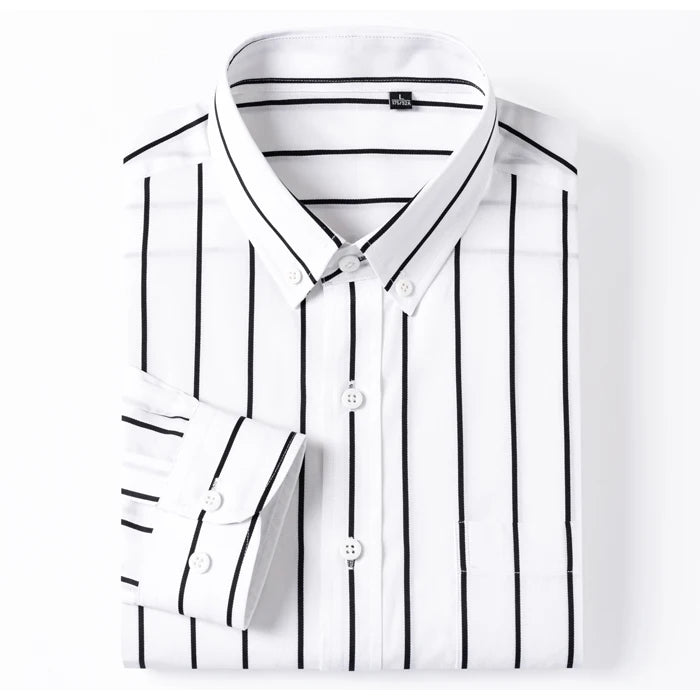 Camicia elegante in cotone a righe