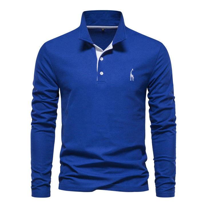 Polo casual a maniche lunghe