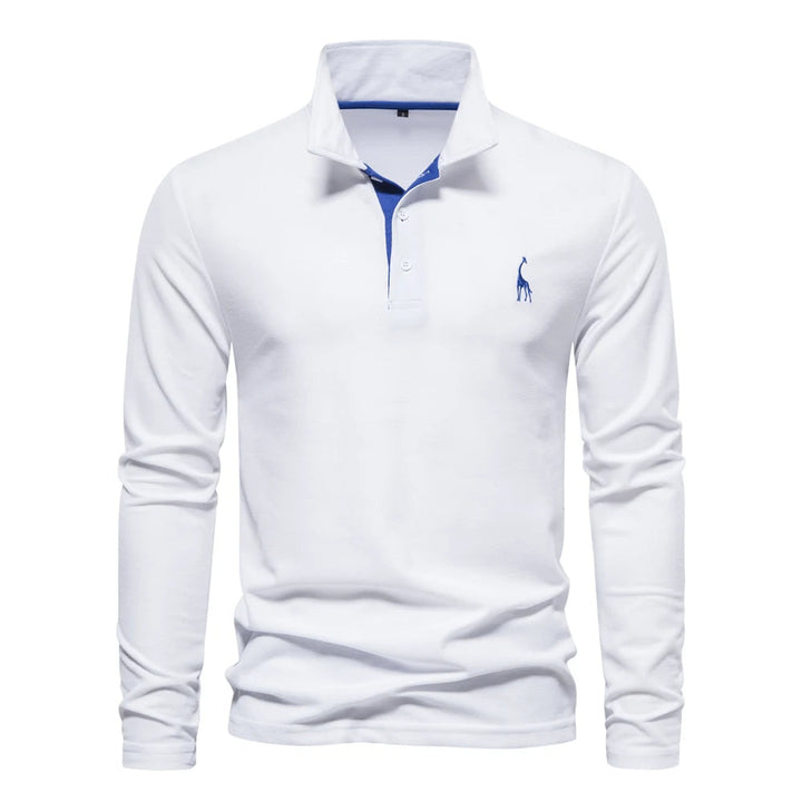Polo casual a maniche lunghe