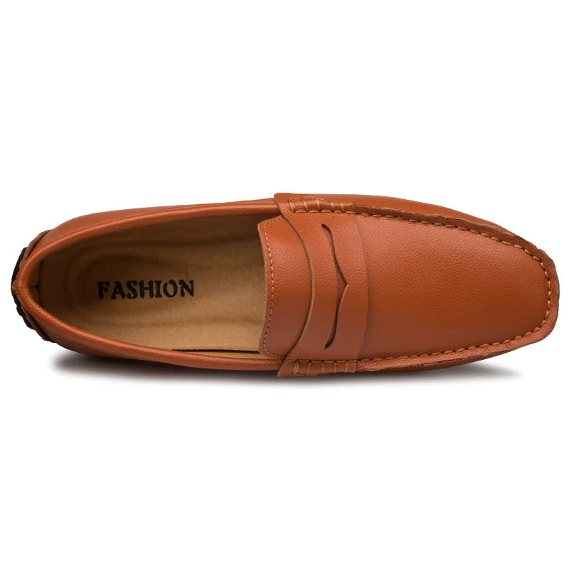 Mocassini estivi in pelle casual
