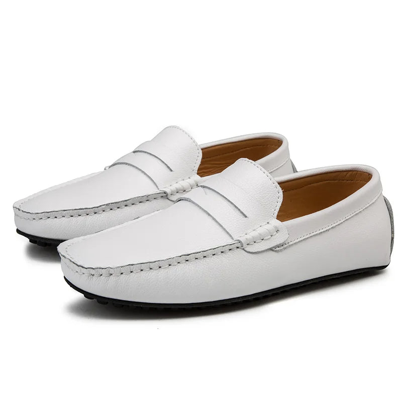 Mocassini estivi in pelle casual