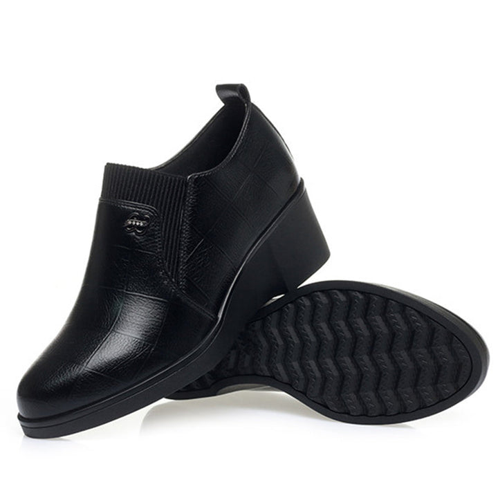 Elvira | Scarpe Eleganti in Pelle con Zeppa