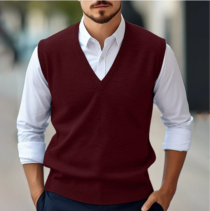 Maglione senza maniche