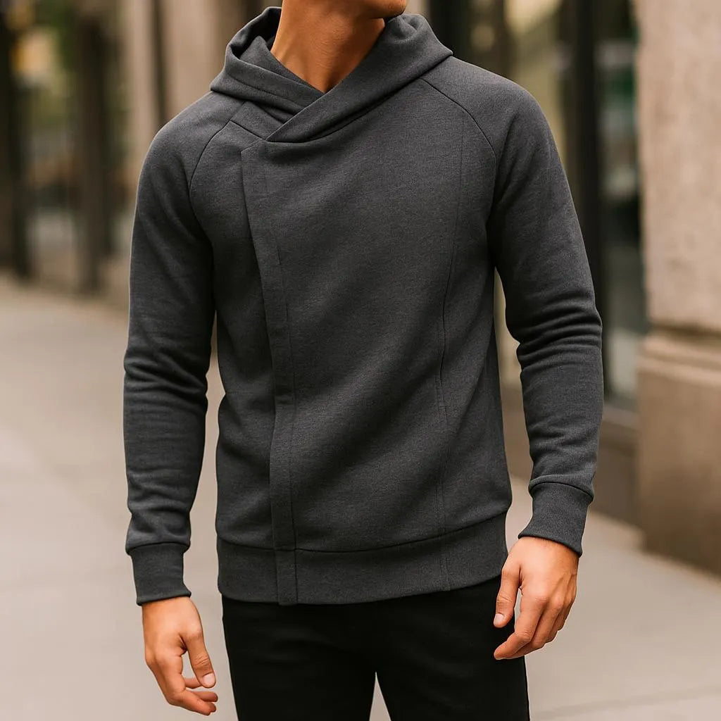 Felpa con cappuccio con zip elegante