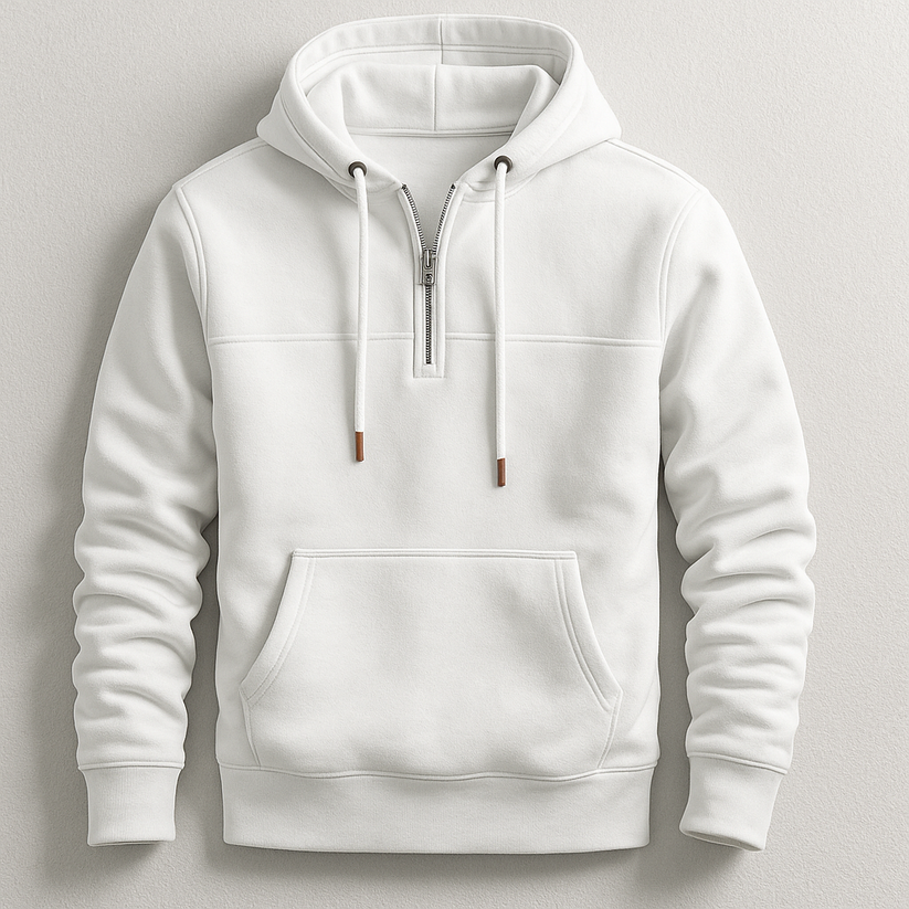 Felpa con cappuccio con zip elegante