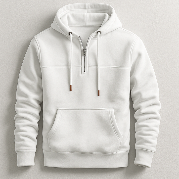 Felpa con cappuccio con zip elegante