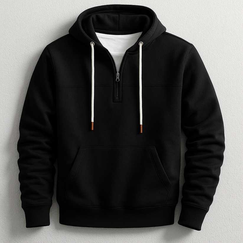 Felpa con cappuccio con zip elegante