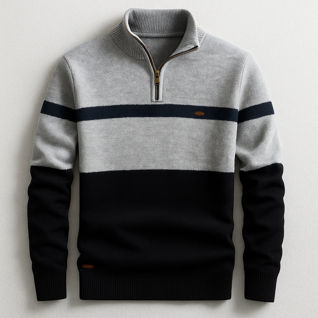 Lorenzo | Maglione a Mezza Zip Classico