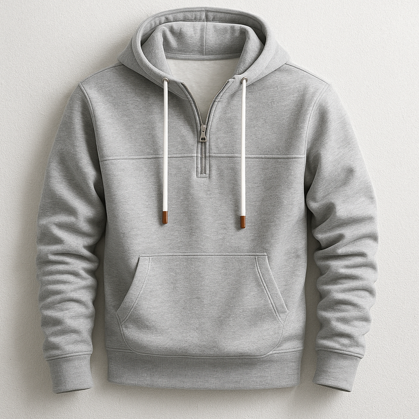 Felpa con cappuccio con zip elegante