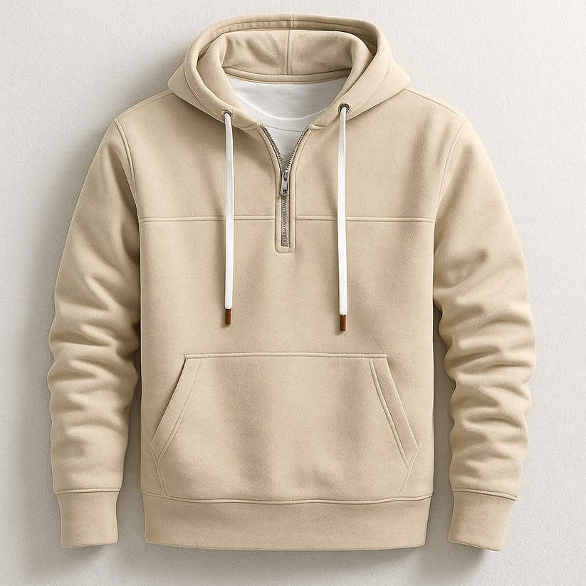 Felpa con cappuccio con zip elegante