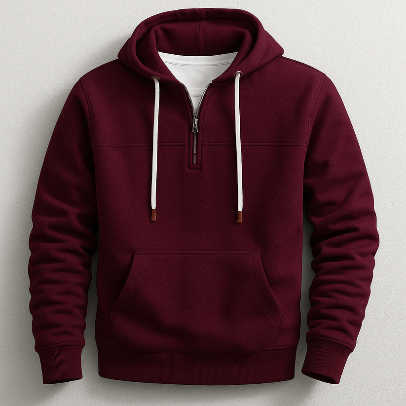 Felpa con cappuccio con zip elegante