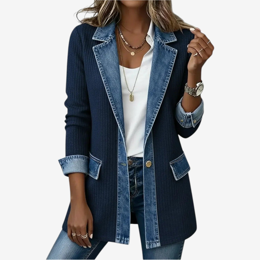 Emilia Giacca in denim misto