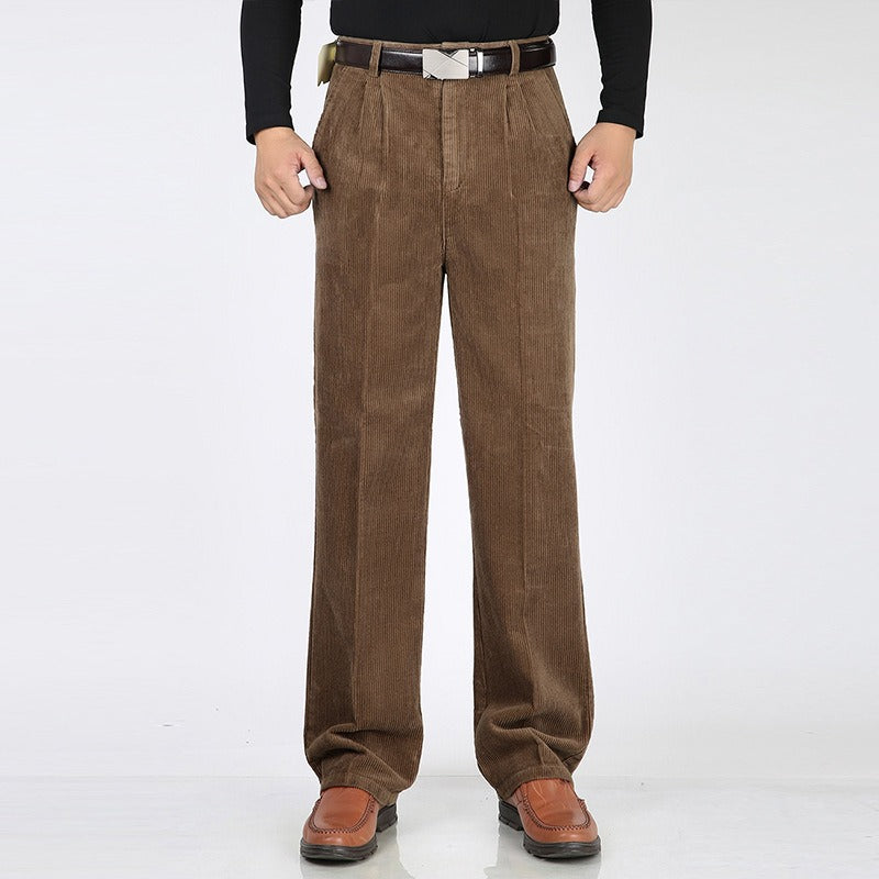 Pantaloni eleganti in velluto a coste