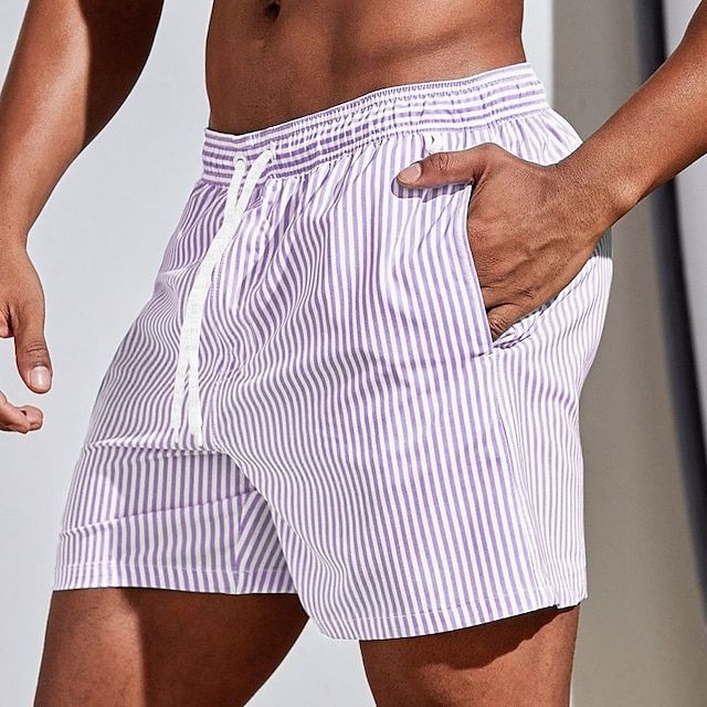 Pantaloncini da spiaggia casual a righe