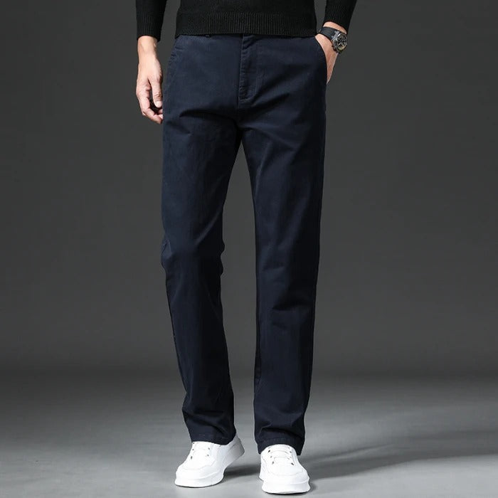 Pantaloni in cotone dal taglio dritto