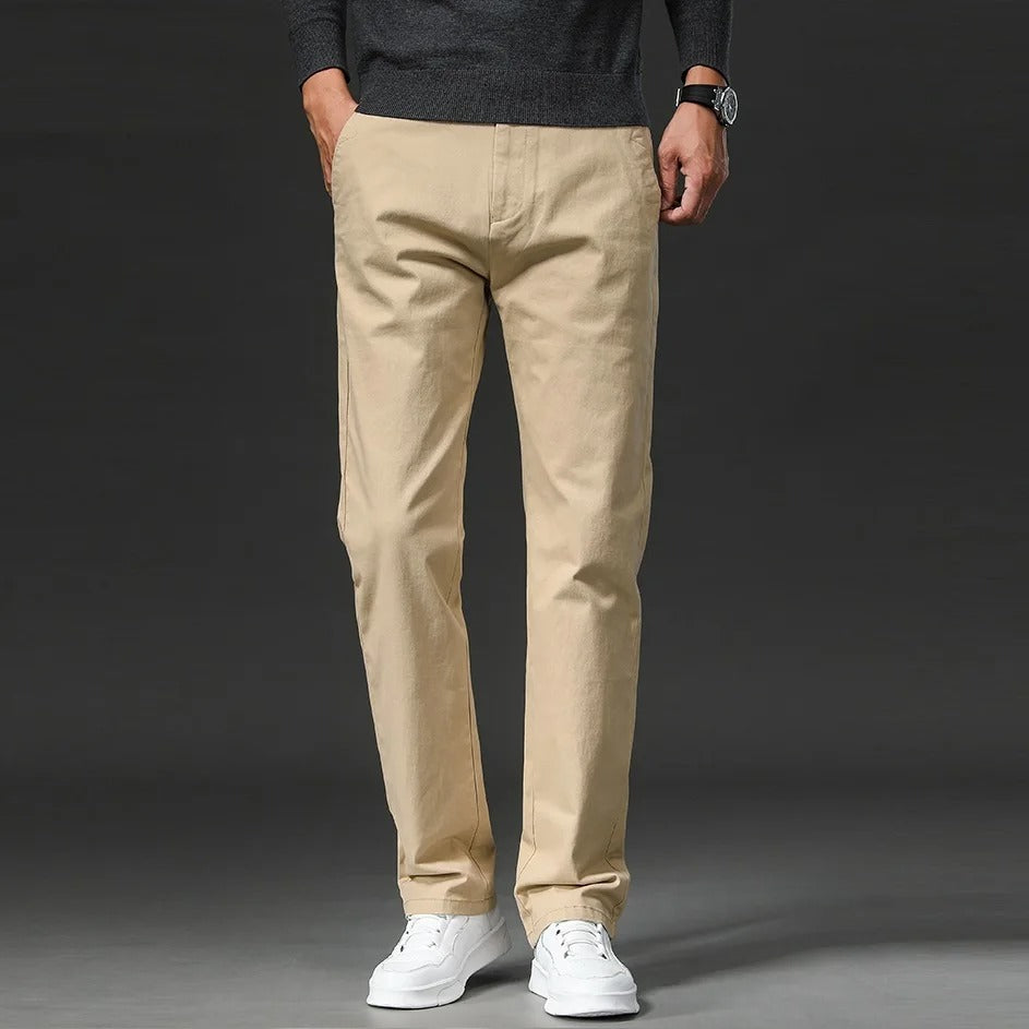 Pantaloni in cotone dal taglio dritto