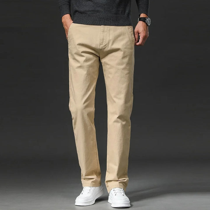 Pantaloni in cotone dal taglio dritto