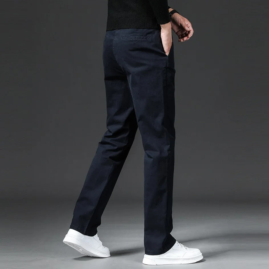 Pantaloni in cotone dal taglio dritto