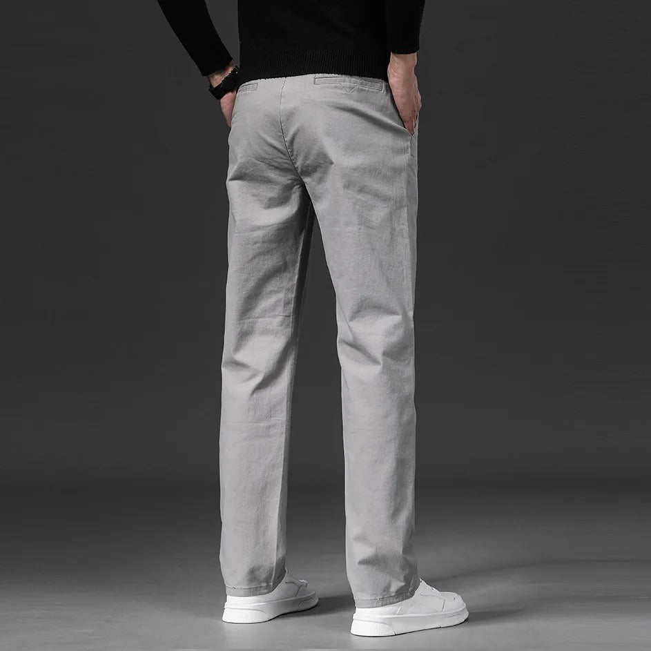 Pantaloni in cotone dal taglio dritto
