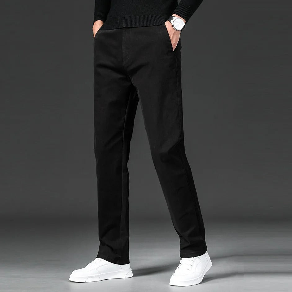 Pantaloni in cotone dal taglio dritto