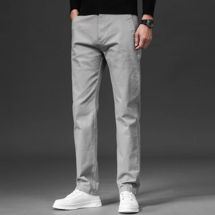 Pantaloni in cotone dal taglio dritto