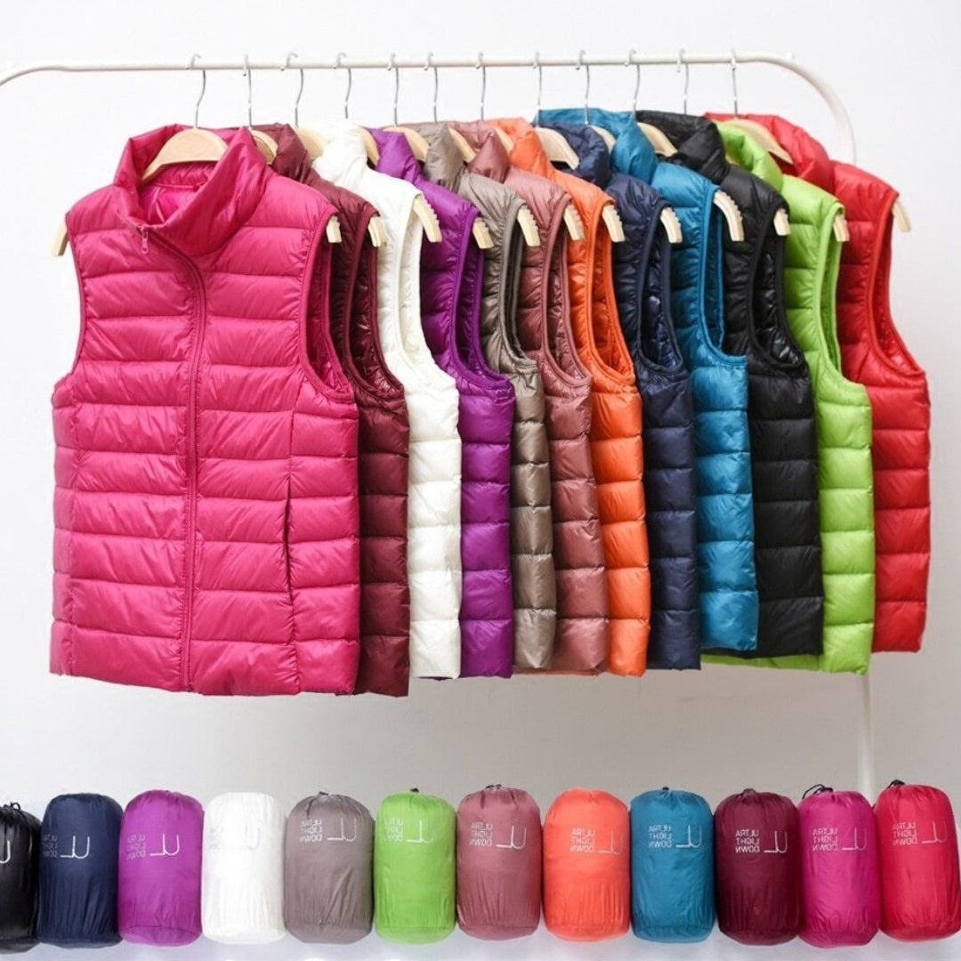 Saphire | Gilet elegante in piuma