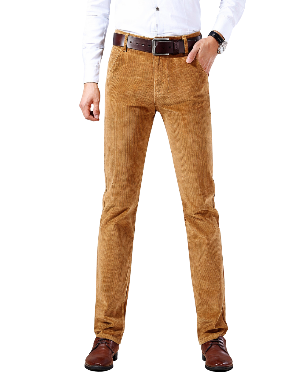 Pantaloni eleganti in velluto a coste