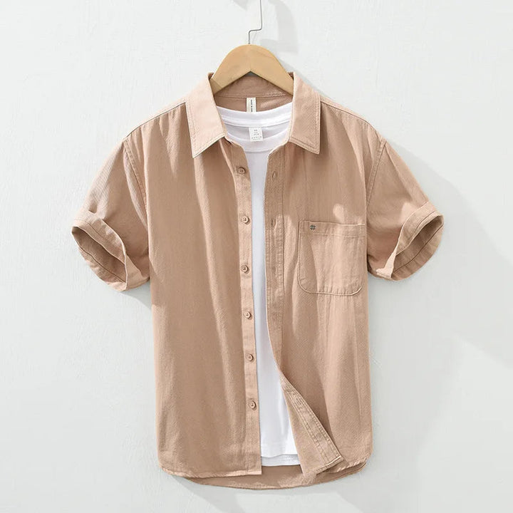 Camicia in cotone a maniche corte