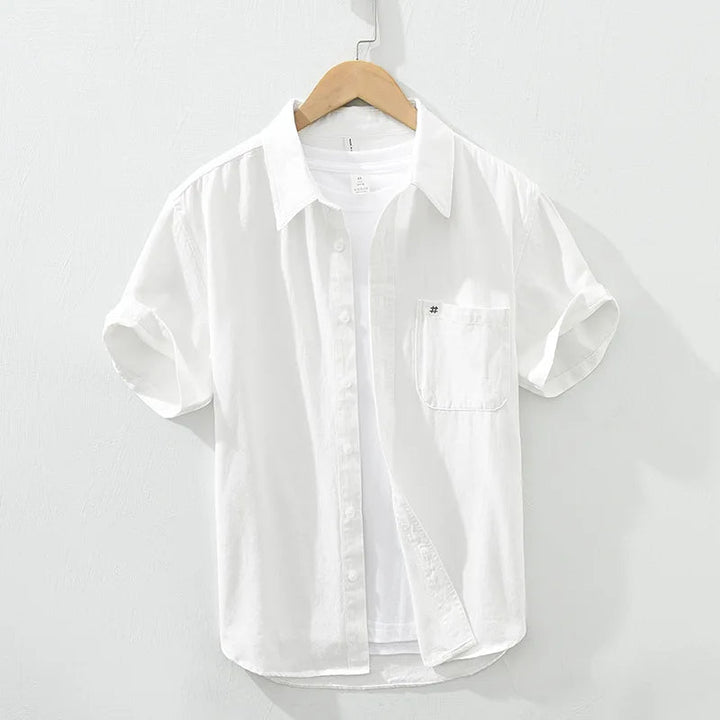 Camicia in cotone a maniche corte