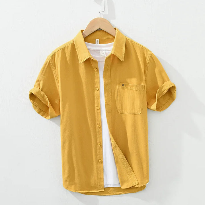 Camicia in cotone a maniche corte